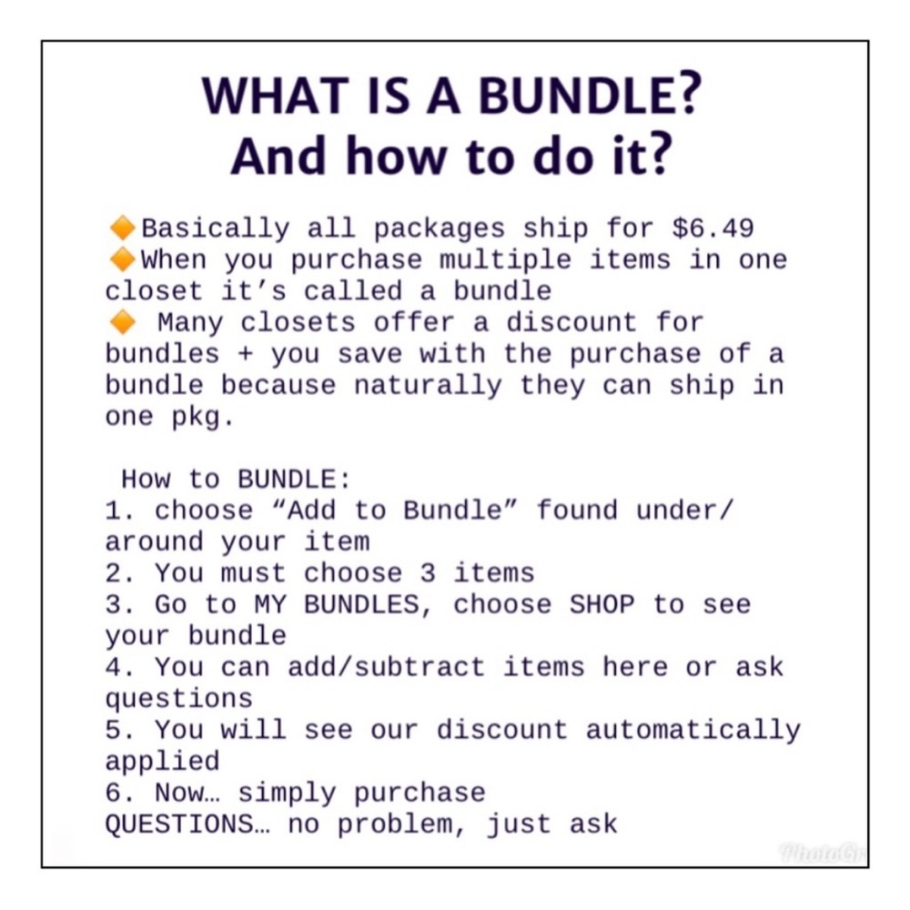 Bundle Shipping Guide Poster